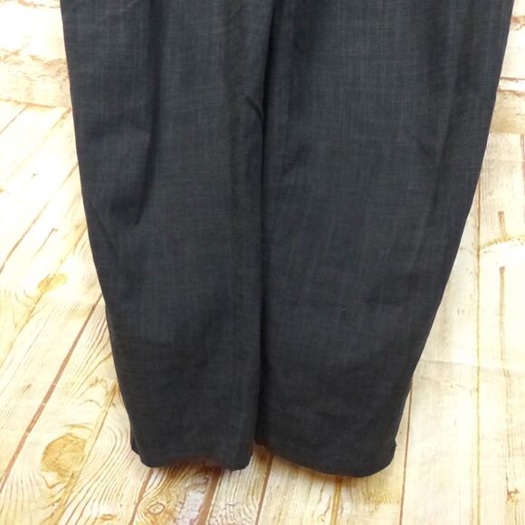 Lush Jumpsuit Womens L Black Textured Rayon Romper Overalls Grunge 90s Preppy - Picture 5 of 10